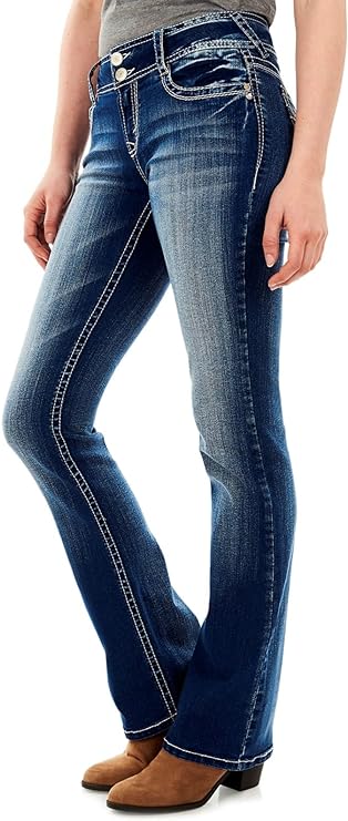 WallFlower Women's Luscious Curvy Bootcut 